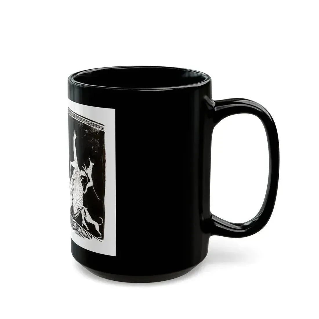 Diana and Actaeon Illustration - Black Coffee Mug - Go Mug Yourself