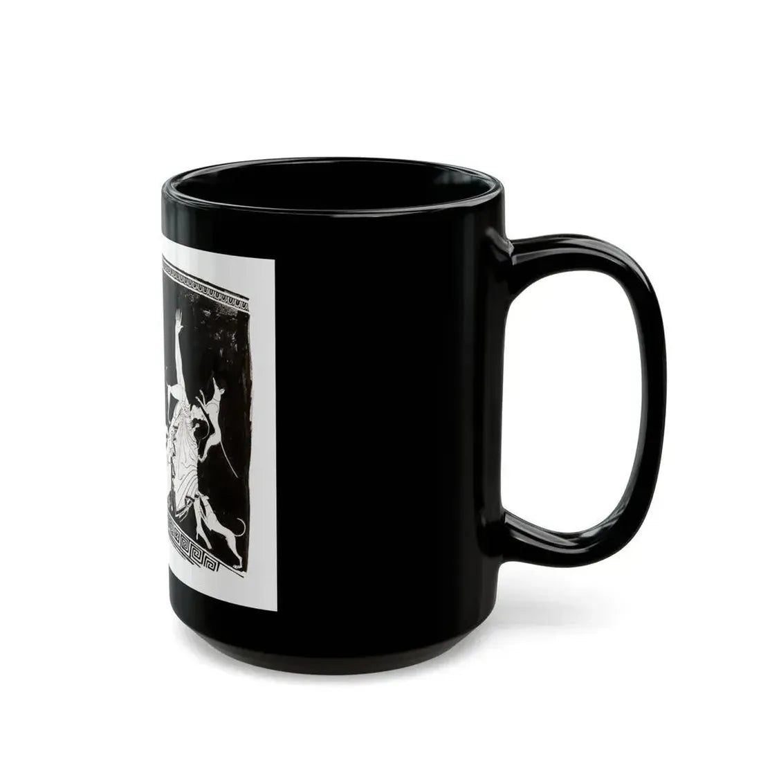 Diana and Actaeon Illustration - Black Coffee Mug - Go Mug Yourself