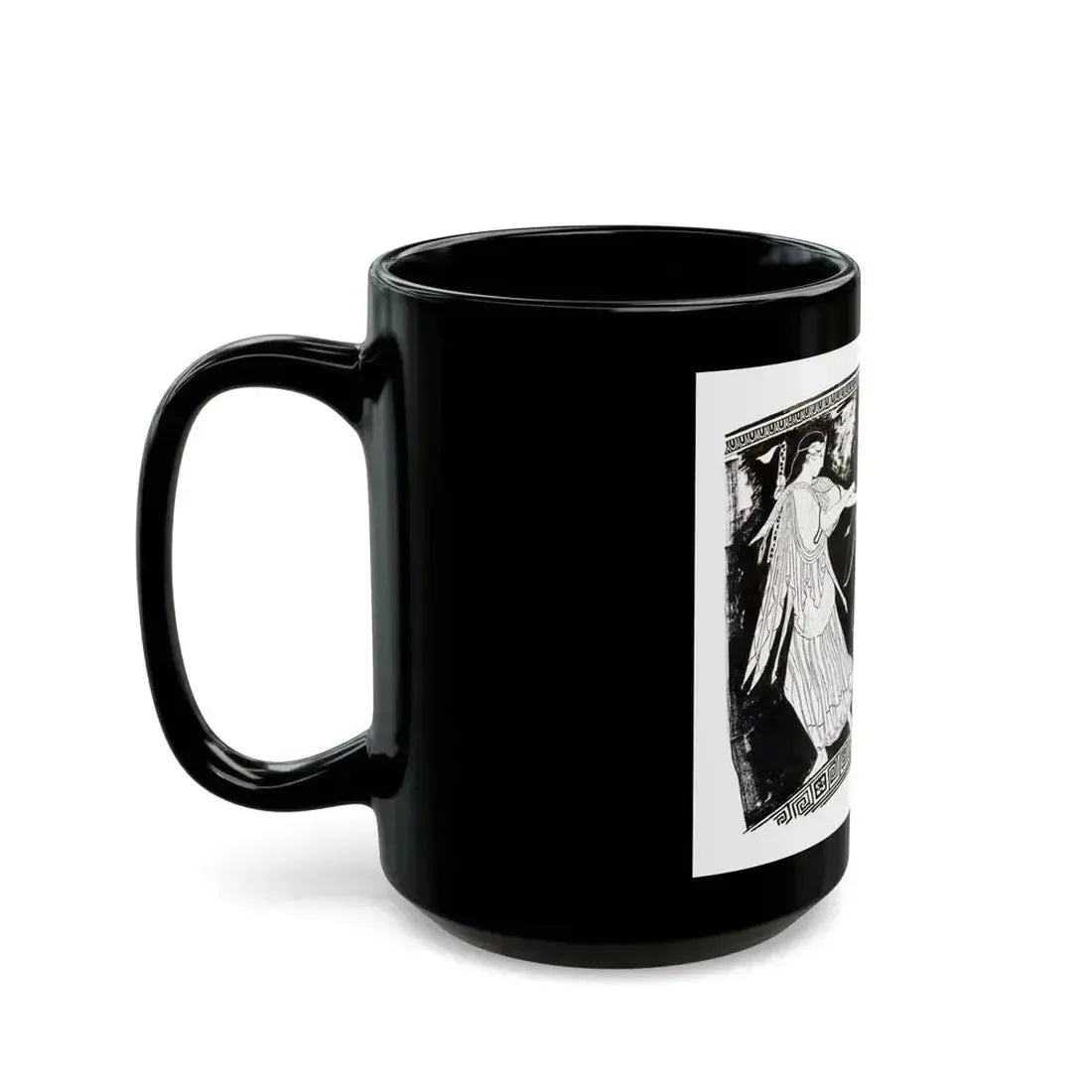 Diana and Actaeon Illustration - Black Coffee Mug - Go Mug Yourself