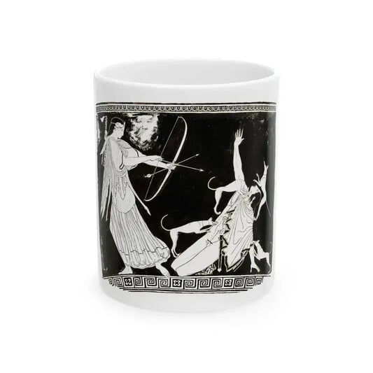 Diana and Actaeon Illustration - White Coffee Mug 11oz - Go Mug Yourself