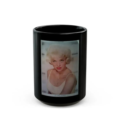 Diana Dors #100 (Vintage Female Icon) Black Coffee Mug 15oz - Go Mug Yourself