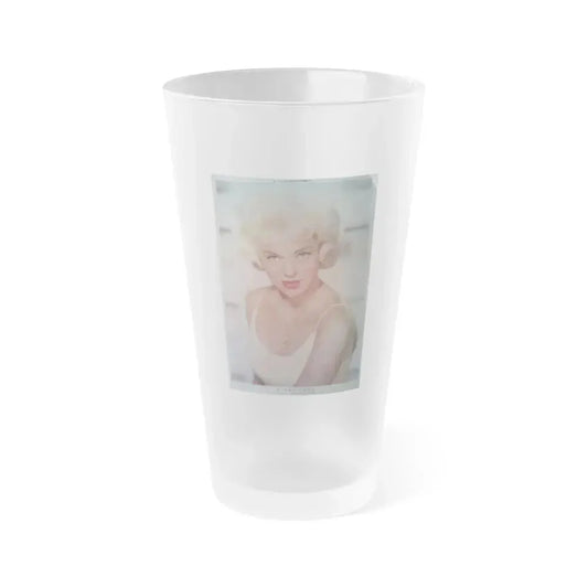Diana Dors #100 (Vintage Female Icon) Frosted Pint Glass 16oz 16oz Frosted - Go Mug Yourself