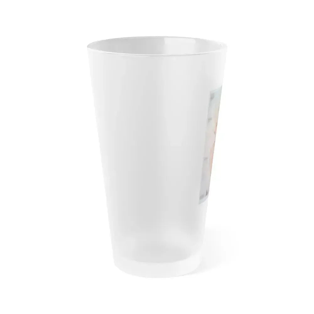 Diana Dors #100 (Vintage Female Icon) Frosted Pint Glass 16oz - Go Mug Yourself