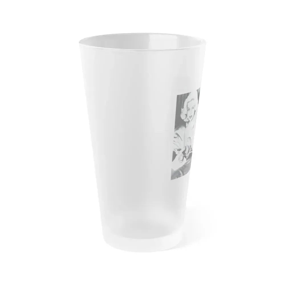 Diana Dors #101 (Vintage Female Icon) Frosted Pint Glass 16oz - Go Mug Yourself