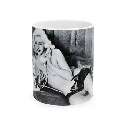 Diana Dors #101 (Vintage Female Icon) White Coffee Mug 11oz - Go Mug Yourself