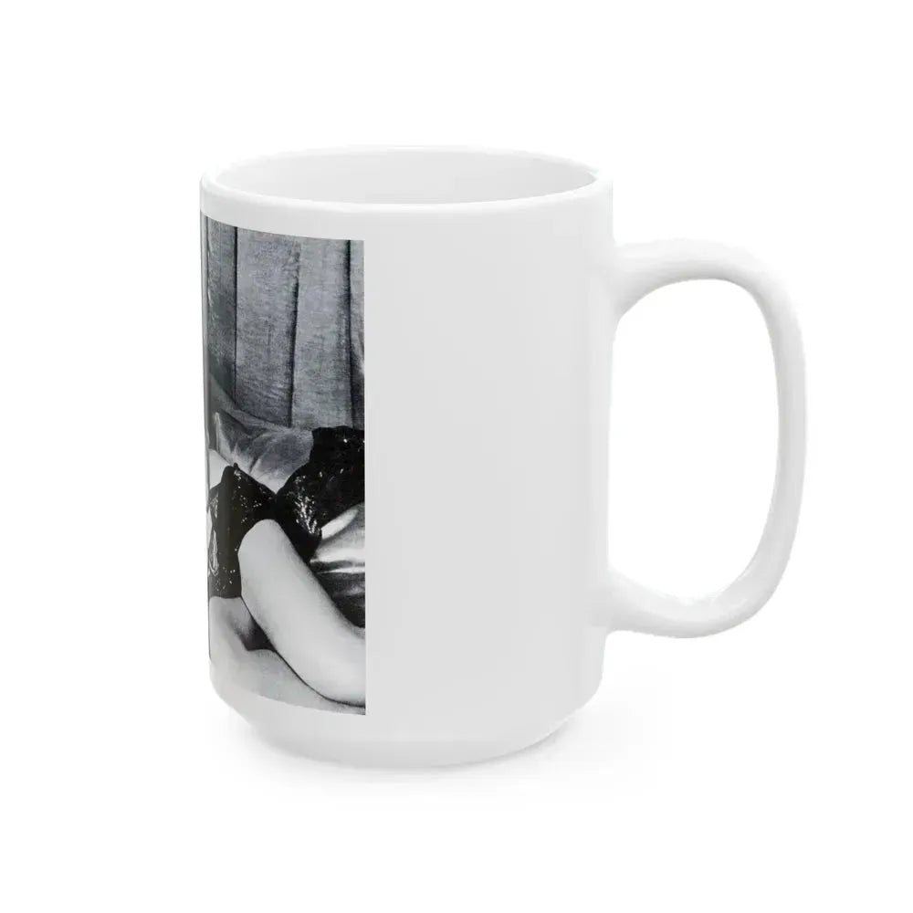 Diana Dors #101 (Vintage Female Icon) White Coffee Mug - Go Mug Yourself