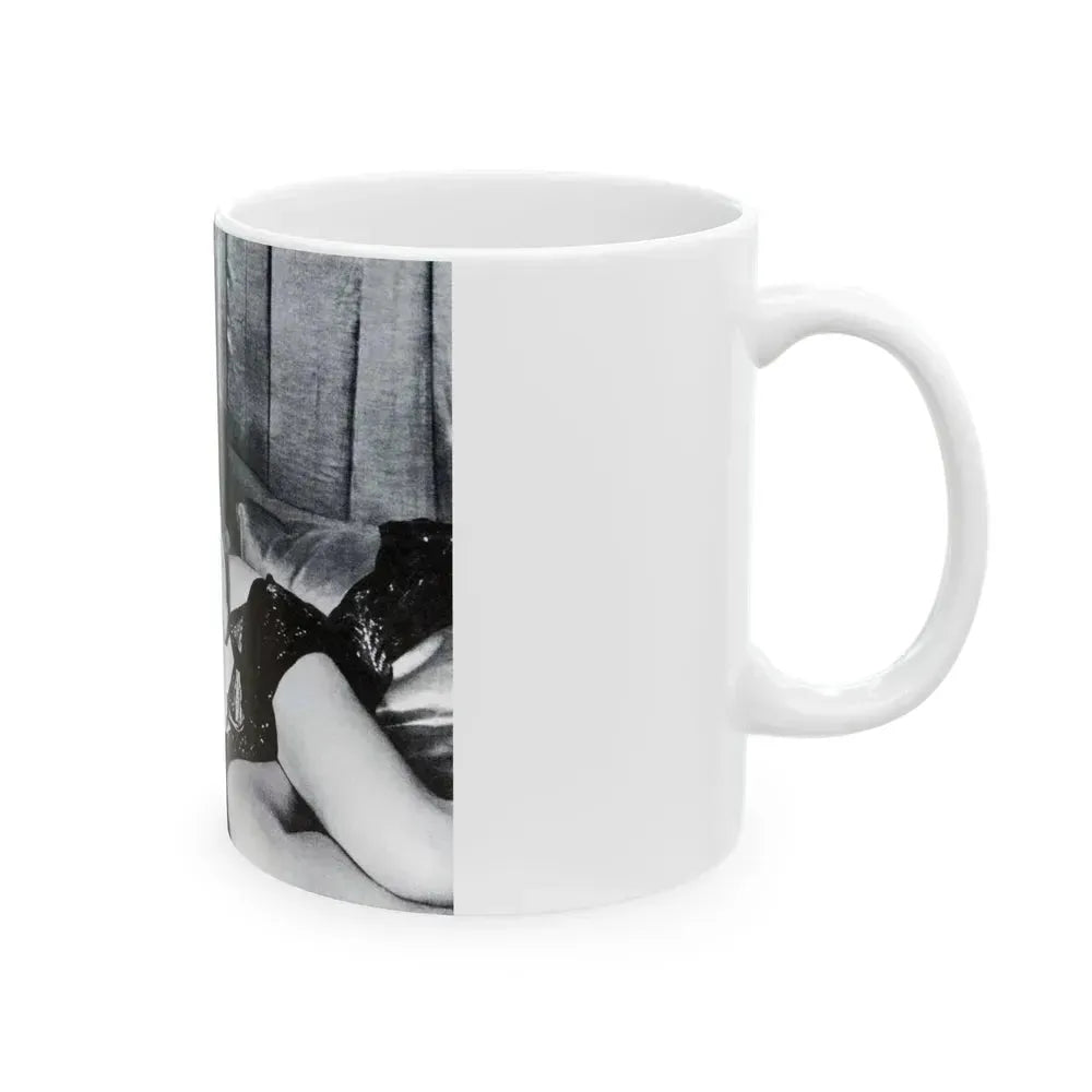 Diana Dors #101 (Vintage Female Icon) White Coffee Mug - Go Mug Yourself