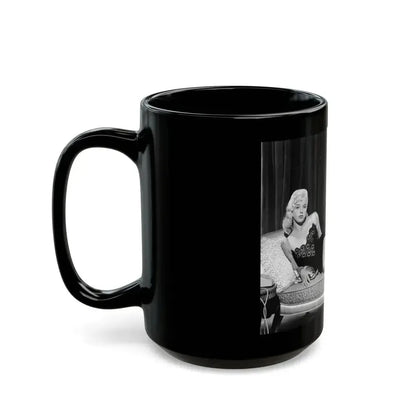 Diana Dors #103 (Vintage Female Icon) Black Coffee Mug - Go Mug Yourself