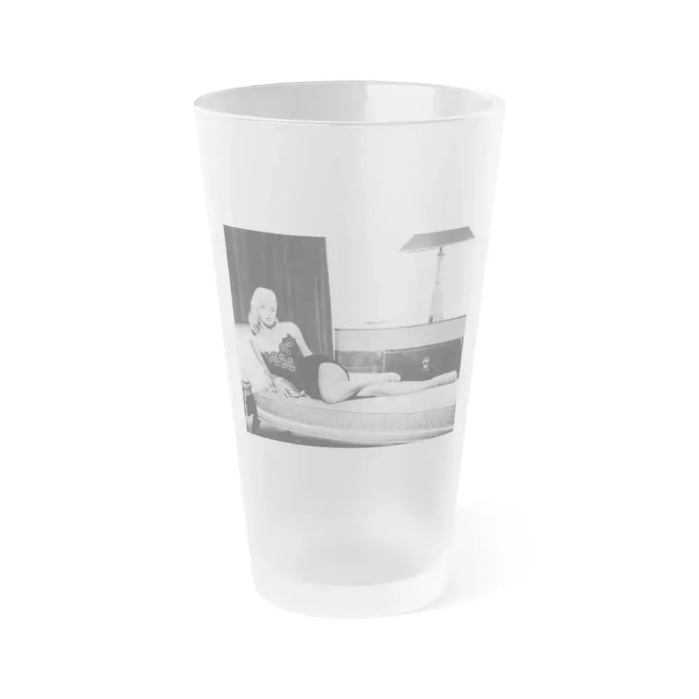 Diana Dors #103 (Vintage Female Icon) Frosted Pint Glass 16oz 16oz Frosted - Go Mug Yourself