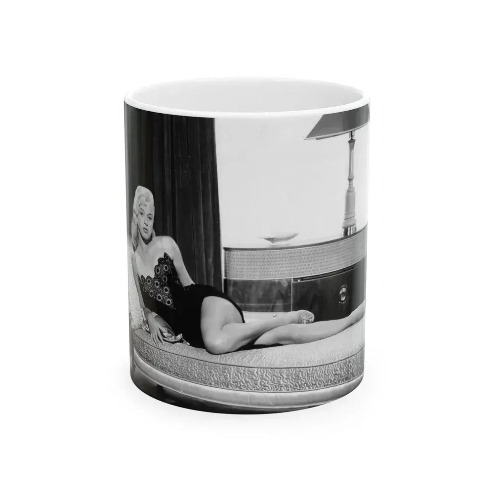 Diana Dors #103 (Vintage Female Icon) White Coffee Mug 11oz - Go Mug Yourself