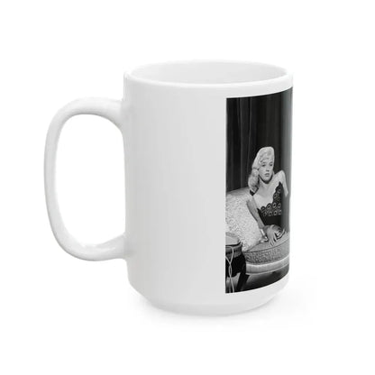 Diana Dors #103 (Vintage Female Icon) White Coffee Mug - Go Mug Yourself