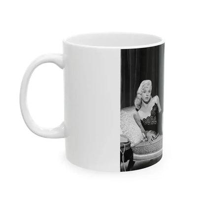 Diana Dors #103 (Vintage Female Icon) White Coffee Mug - Go Mug Yourself