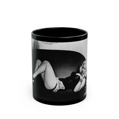 Diana Dors #104 (Vintage Female Icon) Black Coffee Mug 11oz - Go Mug Yourself