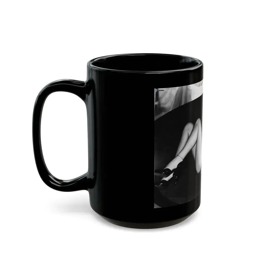 Diana Dors #104 (Vintage Female Icon) Black Coffee Mug - Go Mug Yourself