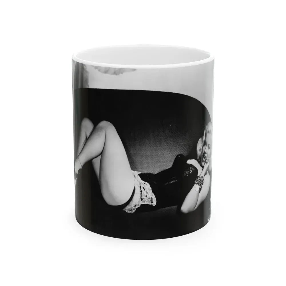 Diana Dors #104 (Vintage Female Icon) White Coffee Mug 11oz - Go Mug Yourself