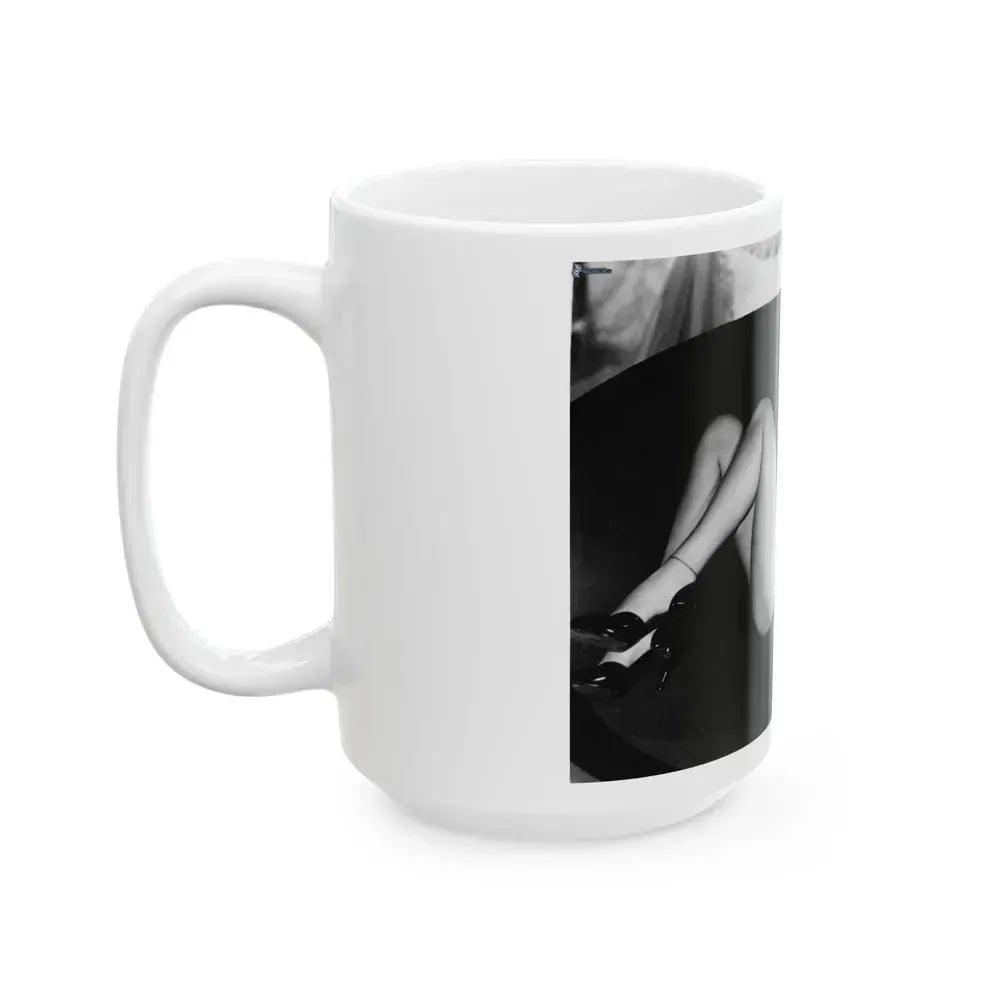 Diana Dors #104 (Vintage Female Icon) White Coffee Mug - Go Mug Yourself
