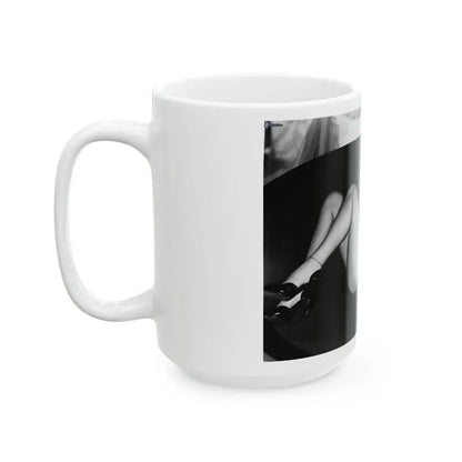 Diana Dors #104 (Vintage Female Icon) White Coffee Mug - Go Mug Yourself