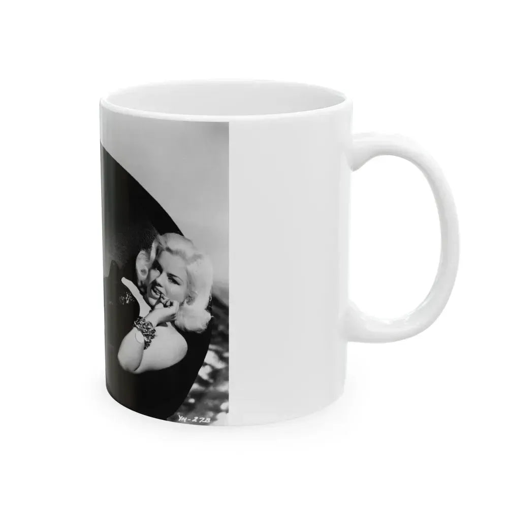 Diana Dors #104 (Vintage Female Icon) White Coffee Mug - Go Mug Yourself