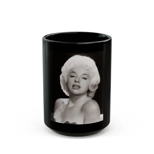 Diana Dors #105 (Vintage Female Icon) Black Coffee Mug 15oz - Go Mug Yourself