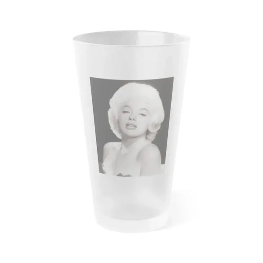 Diana Dors #105 (Vintage Female Icon) Frosted Pint Glass 16oz 16oz Frosted - Go Mug Yourself