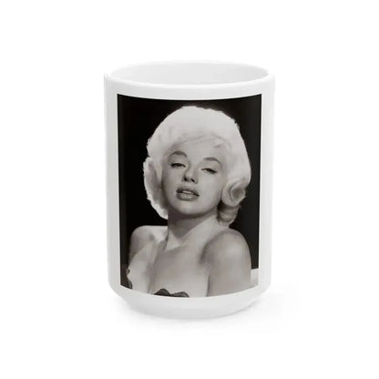 Diana Dors #105 (Vintage Female Icon) White Coffee Mug 15oz - Go Mug Yourself
