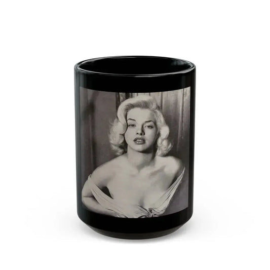 Diana Dors #108 (Vintage Female Icon) Black Coffee Mug 15oz - Go Mug Yourself
