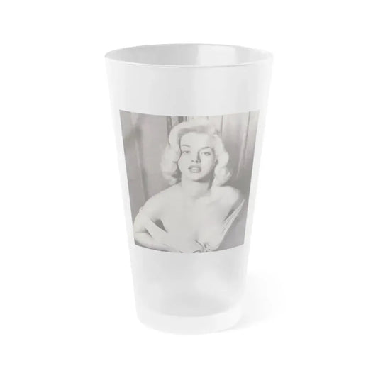 Diana Dors #108 (Vintage Female Icon) Frosted Pint Glass 16oz 16oz Frosted - Go Mug Yourself