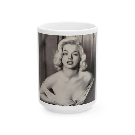 Diana Dors #108 (Vintage Female Icon) White Coffee Mug 15oz - Go Mug Yourself