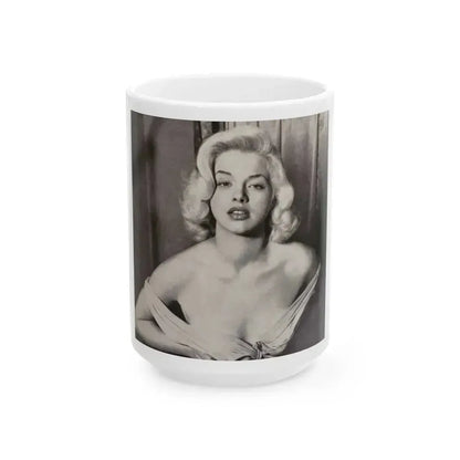 Diana Dors #108 (Vintage Female Icon) White Coffee Mug 15oz - Go Mug Yourself