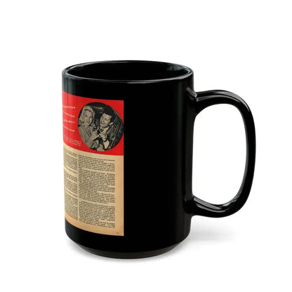 Diana Dors #109 (Vintage Female Icon) Black Coffee Mug - Go Mug Yourself