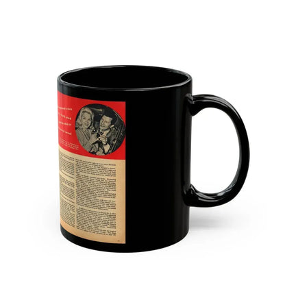 Diana Dors #109 (Vintage Female Icon) Black Coffee Mug - Go Mug Yourself