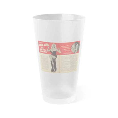Diana Dors #109 (Vintage Female Icon) Frosted Pint Glass 16oz 16oz Frosted - Go Mug Yourself