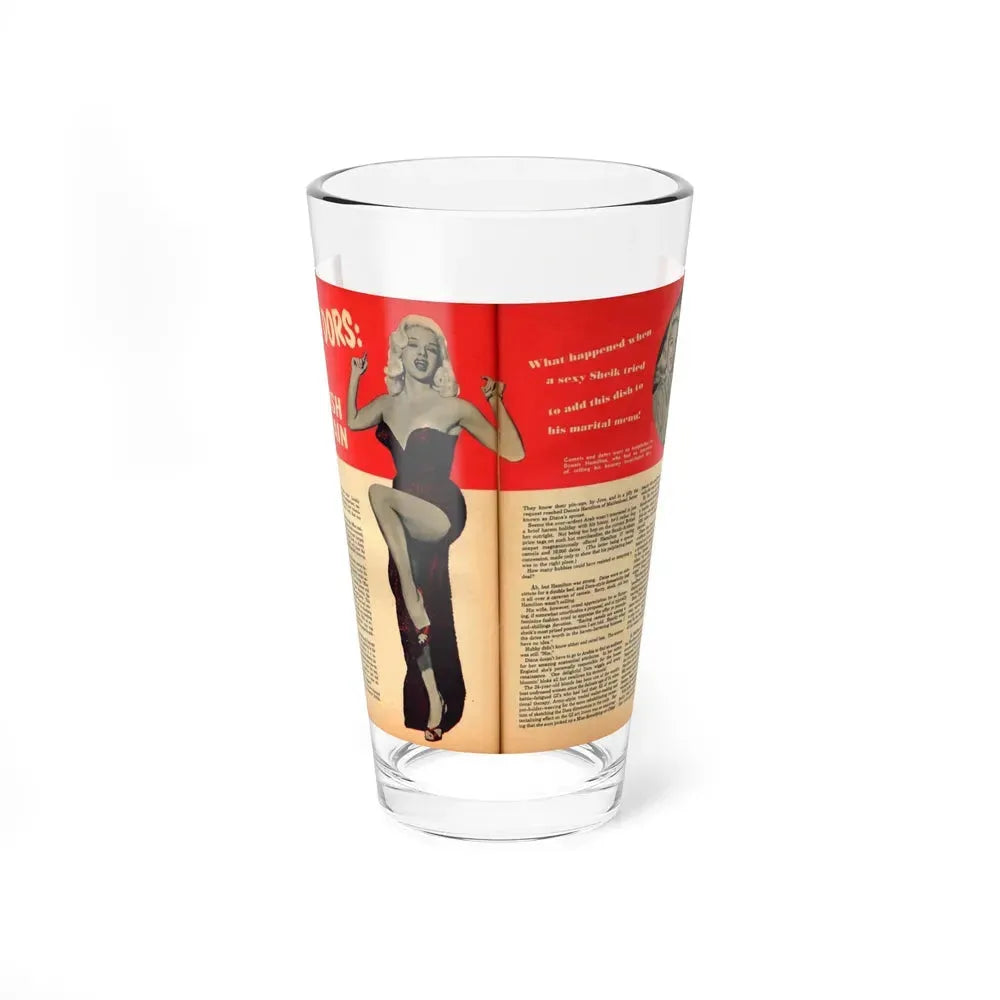 Diana Dors #109 (Vintage Female Icon) Pint Glass 16oz 16oz - Go Mug Yourself