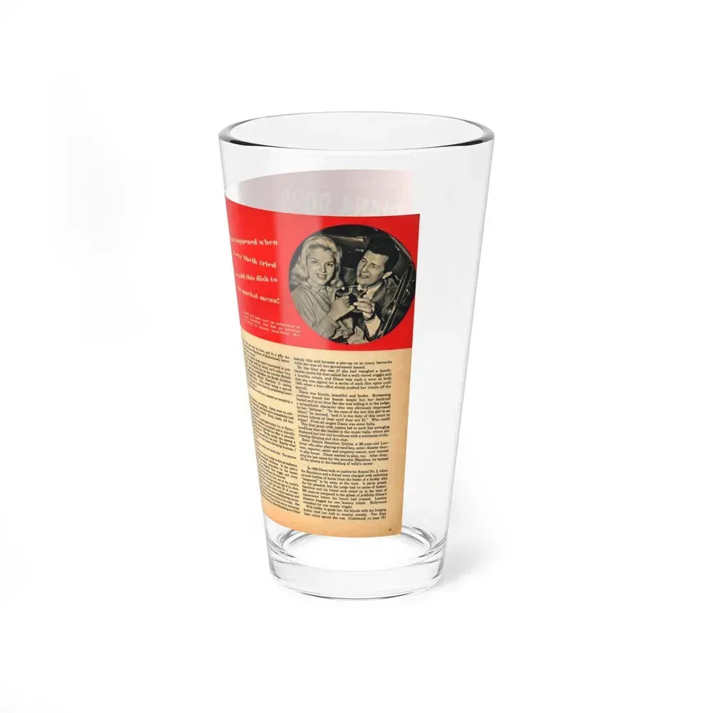 Diana Dors #109 (Vintage Female Icon) Pint Glass 16oz - Go Mug Yourself