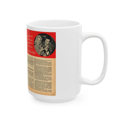 Diana Dors #109 (Vintage Female Icon) White Coffee Mug - Go Mug Yourself