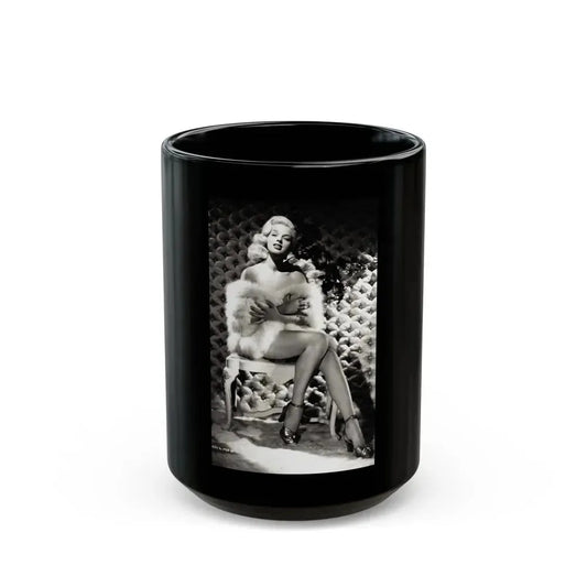 Diana Dors #110 (Vintage Female Icon) Black Coffee Mug 15oz - Go Mug Yourself
