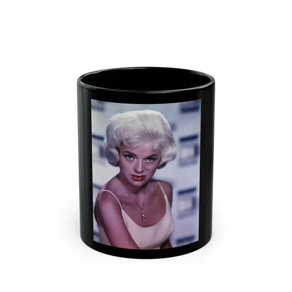 Diana Dors #113 (Vintage Female Icon) Black Coffee Mug 11oz - Go Mug Yourself
