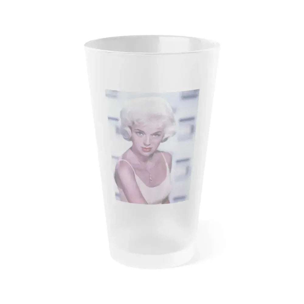Diana Dors #113 (Vintage Female Icon) Frosted Pint Glass 16oz 16oz Frosted - Go Mug Yourself