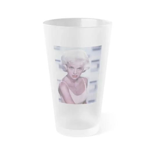 Diana Dors #113 (Vintage Female Icon) Frosted Pint Glass 16oz 16oz Frosted - Go Mug Yourself