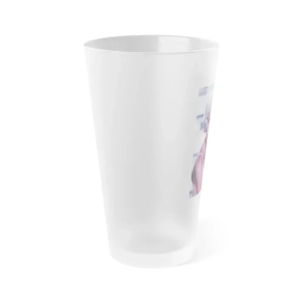 Diana Dors #113 (Vintage Female Icon) Frosted Pint Glass 16oz - Go Mug Yourself