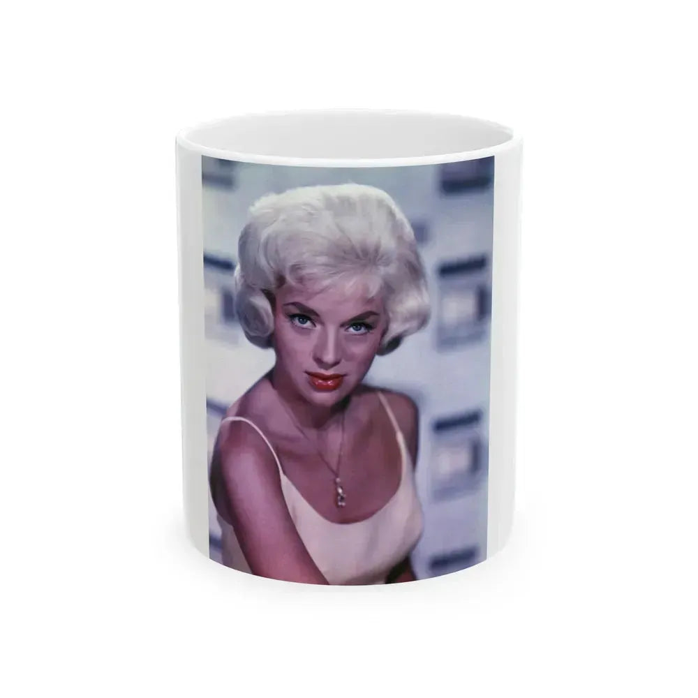Diana Dors #113 (Vintage Female Icon) White Coffee Mug 11oz - Go Mug Yourself
