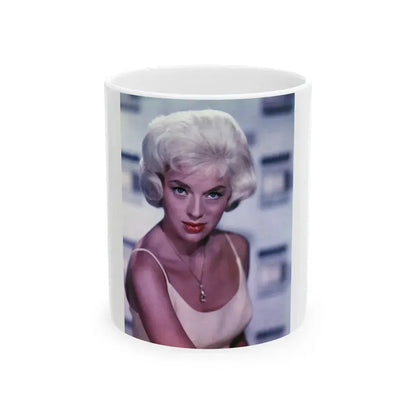 Diana Dors #113 (Vintage Female Icon) White Coffee Mug 11oz - Go Mug Yourself