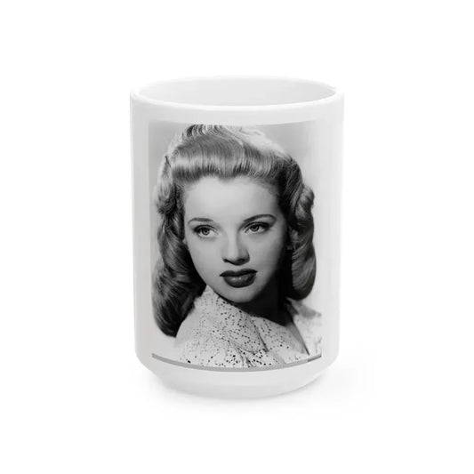 Diana Dors #115 (Vintage Female Icon) White Coffee Mug 15oz - Go Mug Yourself