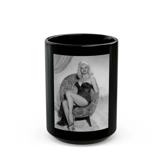 Diana Dors #127 (Vintage Female Icon) Black Coffee Mug 15oz - Go Mug Yourself