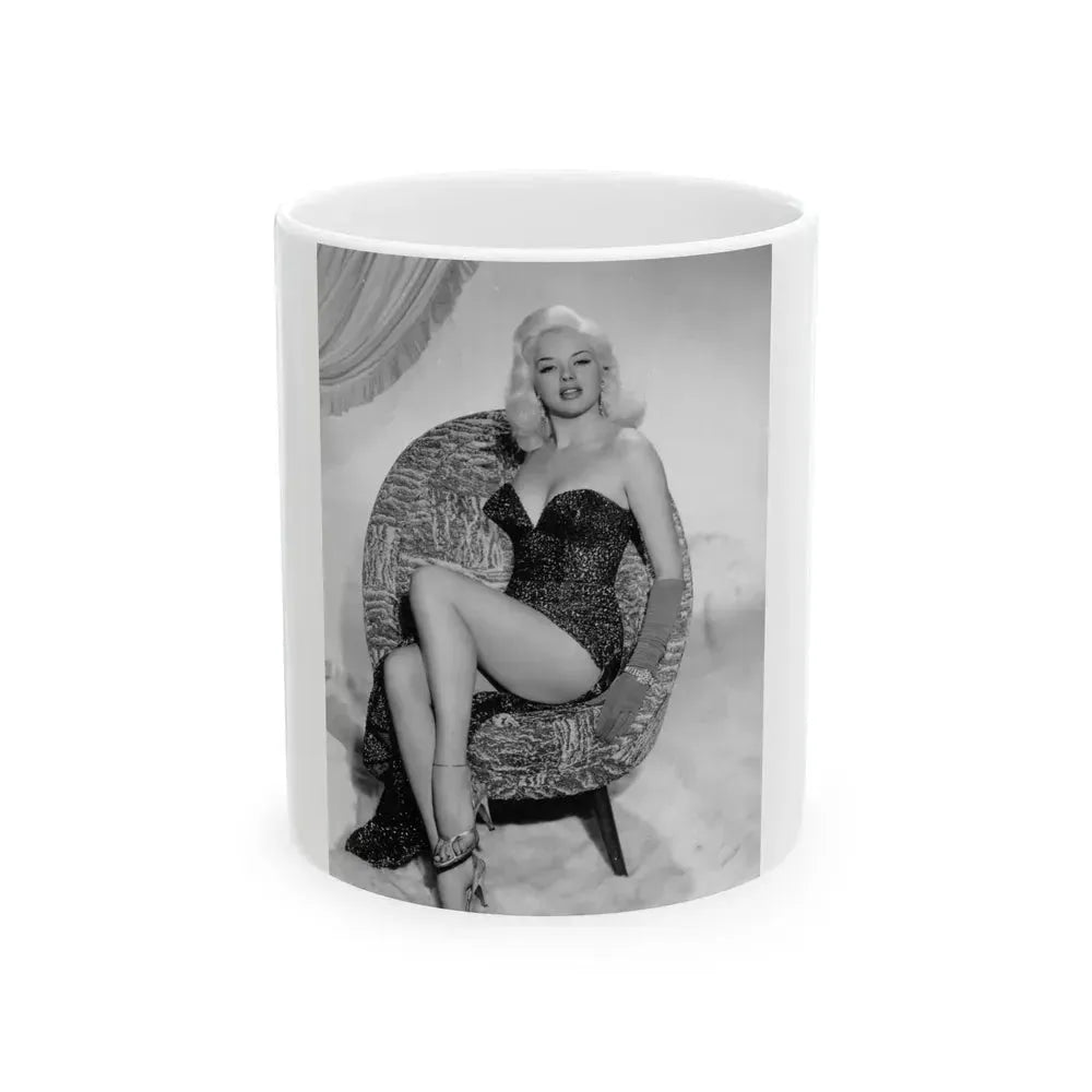 Diana Dors #127 (Vintage Female Icon) White Coffee Mug 11oz - Go Mug Yourself