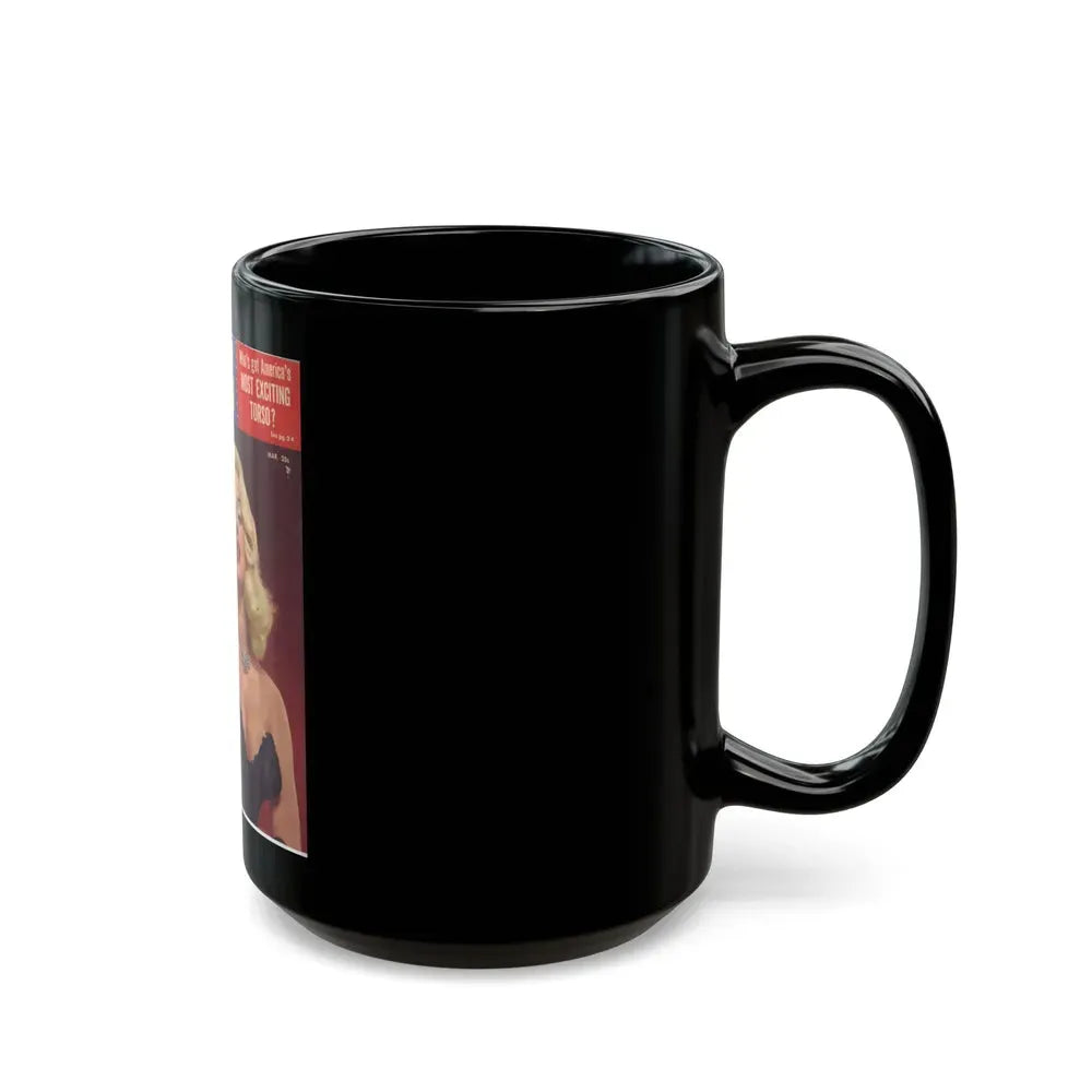 Diana Dors #129 - Mag. Cover (Vintage Female Icon) Black Coffee Mug - Go Mug Yourself