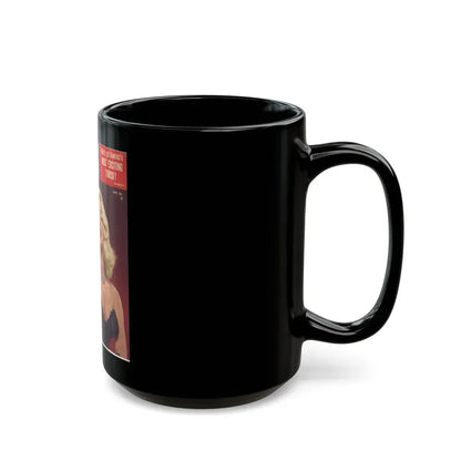 Diana Dors #129 - Mag. Cover (Vintage Female Icon) Black Coffee Mug - Go Mug Yourself