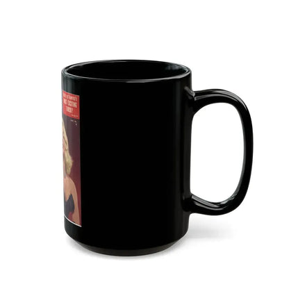 Diana Dors #129 - Mag. Cover (Vintage Female Icon) Black Coffee Mug - Go Mug Yourself