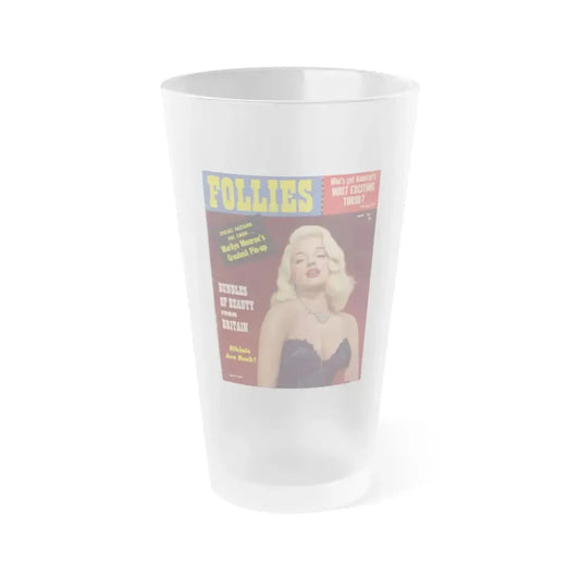 Diana Dors #129 - Mag. Cover (Vintage Female Icon) Frosted Pint Glass 16oz 16oz Frosted - Go Mug Yourself