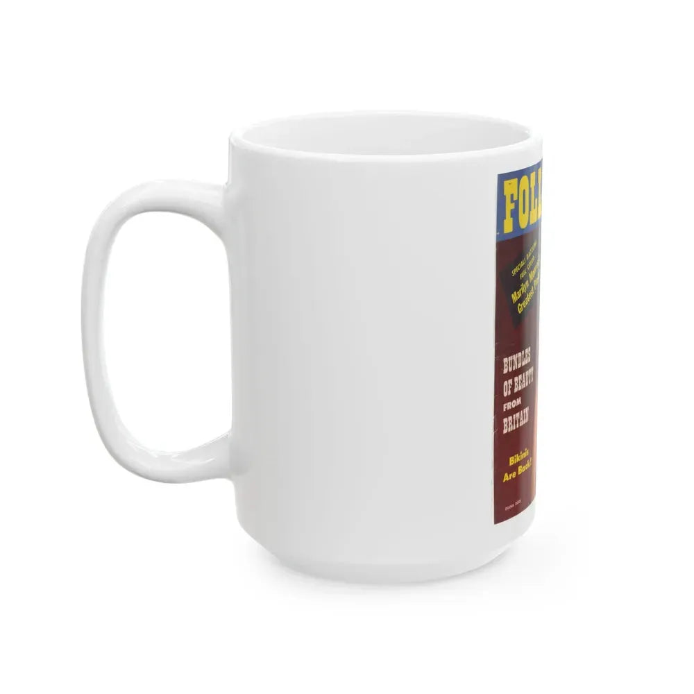 Diana Dors #129 - Mag. Cover (Vintage Female Icon) White Coffee Mug - Go Mug Yourself